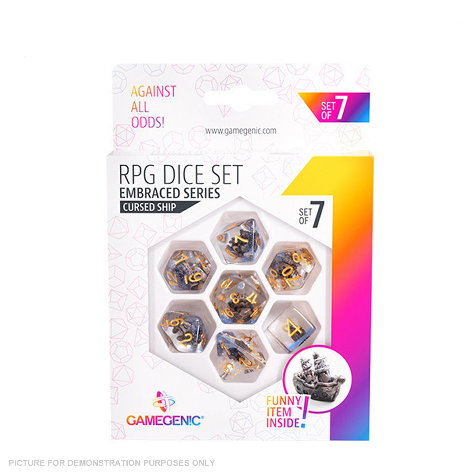 Gamegenic Embraced Series - Cursed Ship - RPG Dice Set (7pcs)